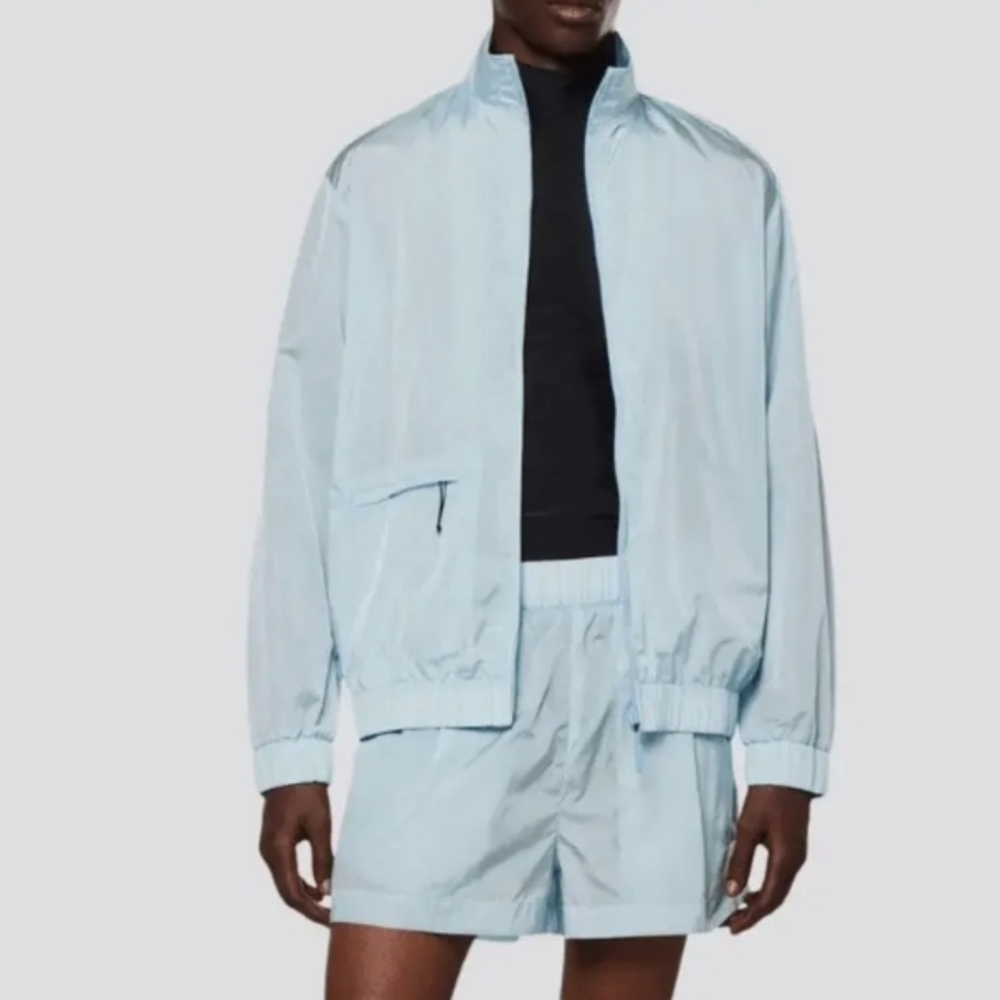 Last 1❣️ unisex sky blue track jacket waterproof